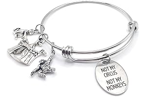 Not My Circus Not My Monkeys Fun Charm Bangle
