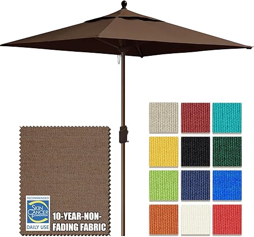 Miniatura 82 de EliteShade Paraguas de mercado para patio, sombrilla de mesa al aire libre con ventilación y 10 años que no se decolora