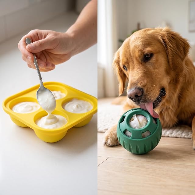 Foto 8 de 8 de Juguete Dispensador de Golosinas para Perros de Caucho Natural, Juguete Masticable Duradero y Antiestrés