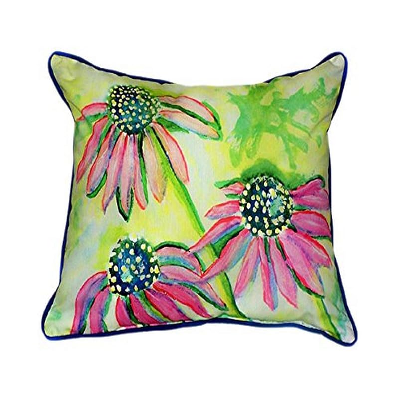 Betsy Drake Cone Flowers Pillow, 20" x 24"