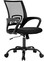BestOffice Ergonomic Mesh Office Chair Lumbar Support Adjustable Swivel Desk Chair for Back Pain Relief Black 250 lbs