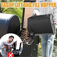 Vista 5 de TOHONFOO Contenedores de Almacenamiento de Pellets de Madera de 32 Libras para Ahumador, Contenedor de Almacenamiento de Pellets de Madera que