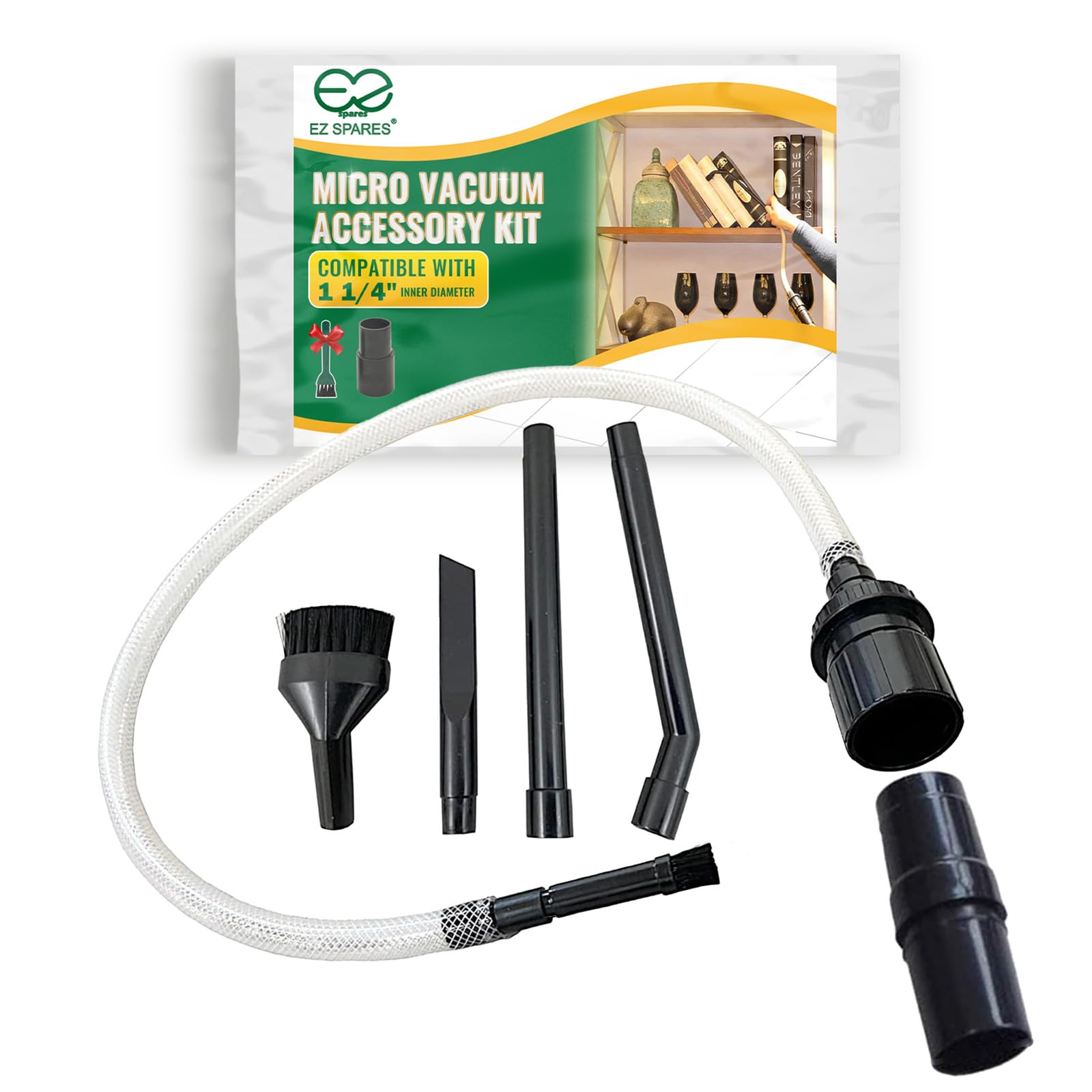 Micro Cleaning Kit Vacuum Attachment Keyboard Crevice Cleaning Tool Brush Kit,Universal Vacuum Cleaner Attachment(7PCS)