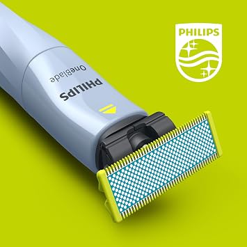 Philips OneBlade First Shave Authentic Beard Trimmer, Men's Shaver, 2 Blades, USB-A Charger without Wall Adapter, QP1324/30