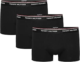 Tommy Hilfiger Men’s Shorts, Pack of 3 (3p Trunk) - Black (Black 990) Plain, size: xxl