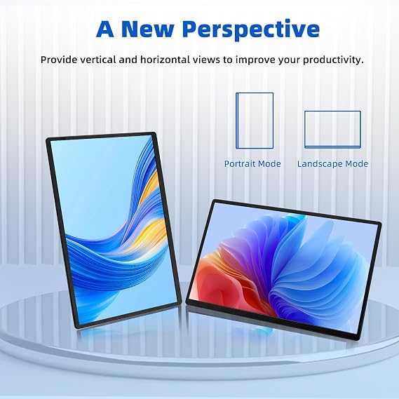 BOSII Portable Monitor for Laptops - Dual 16 IPS FHD 1200P Extended Dual Monitor for Laptop Compatible with Windows Mac Travel Work