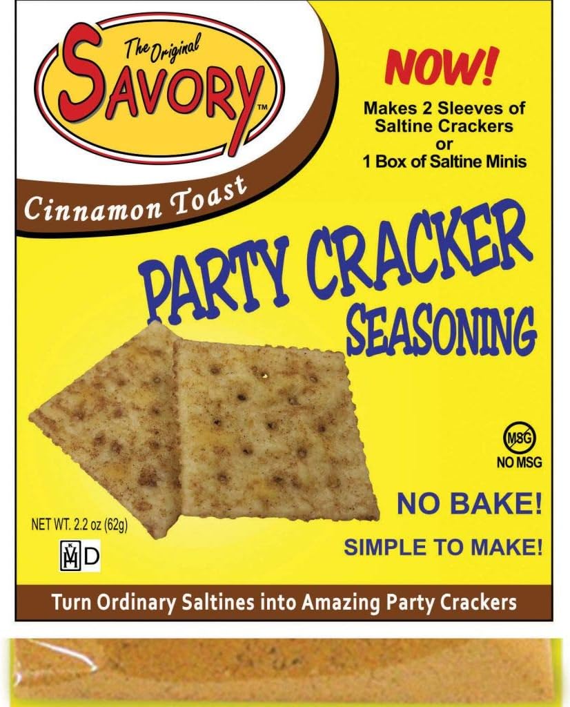 Savory Saltine Seasoning, 2.2 Ounce, Cinnamon Toast, 4 Pack