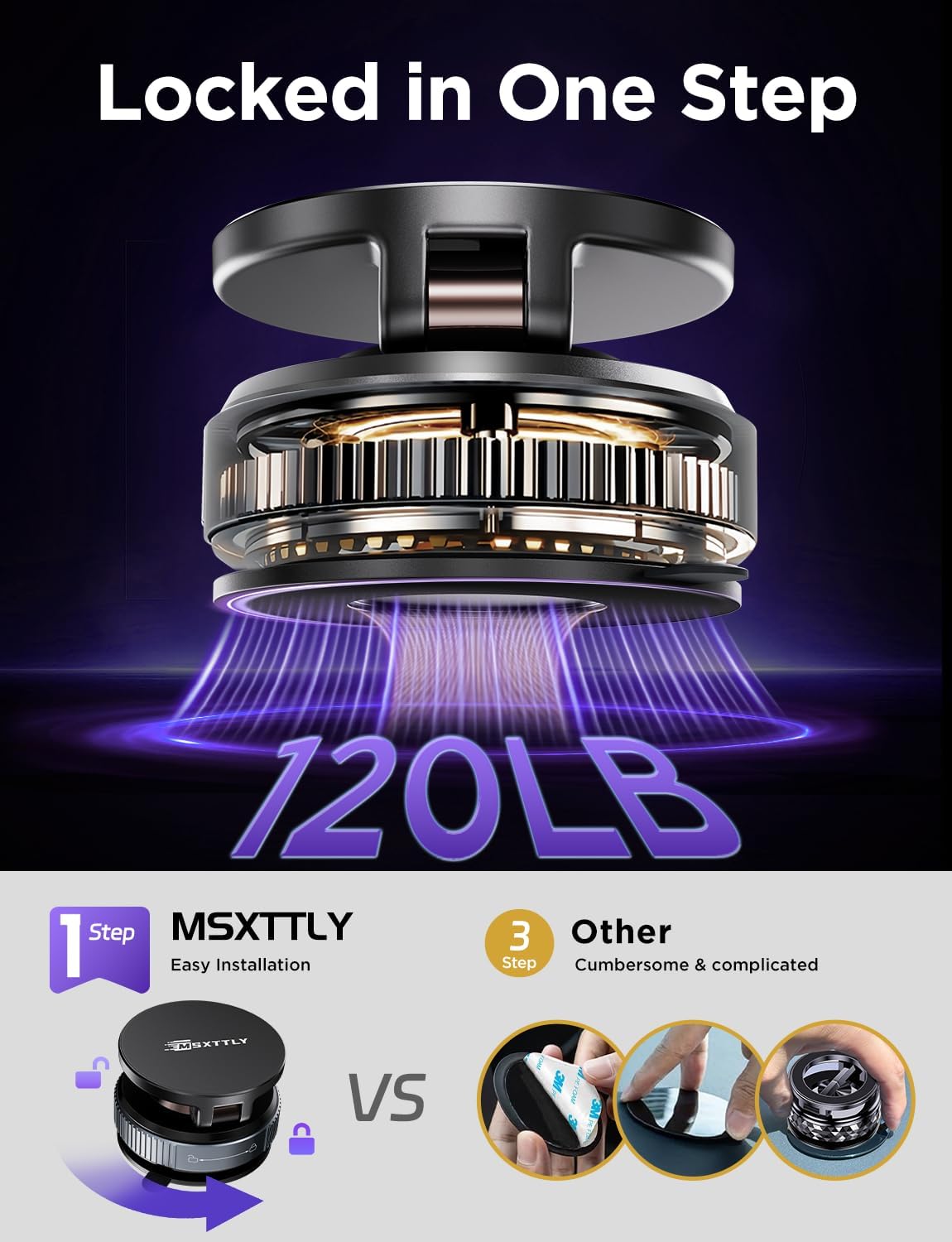 Car Phone Holder Magnetic Phone Mount for Car 360°Adjustable 2026 Phone Holders for Your Car Travel Gifts Cell Phone Car Mount Compatible for iPhone 17 Pro Max 16 15 14 13 12 Air Plus - Image 4