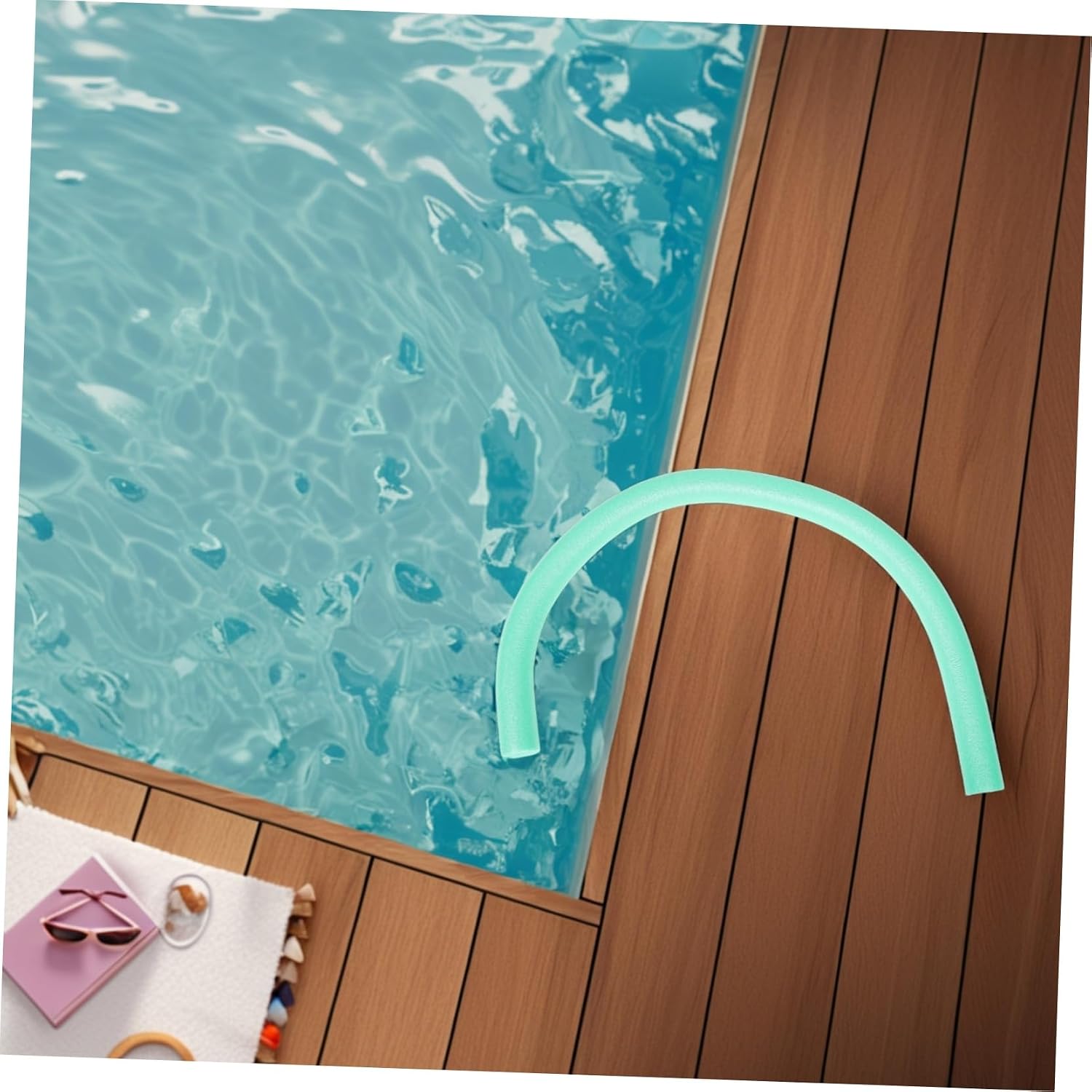 TOYANDONA Large Foam Floating Pool Noodle for Swimming Practice High Buoyancy Swim Foam Tube for Beginners Hollow Float Stick for Pool Fun and Water Exercise