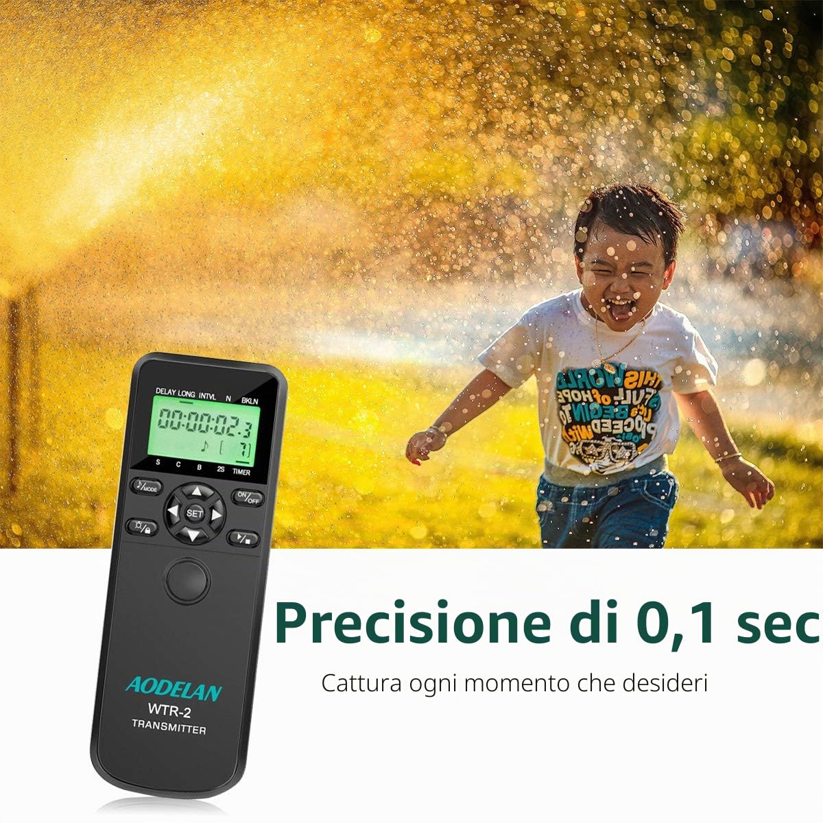 AODELAN AODELAN Timelapse Telecomando Wireless Scatto Remoto Intervallometro per Sony Konica Minolta Fotocamere
