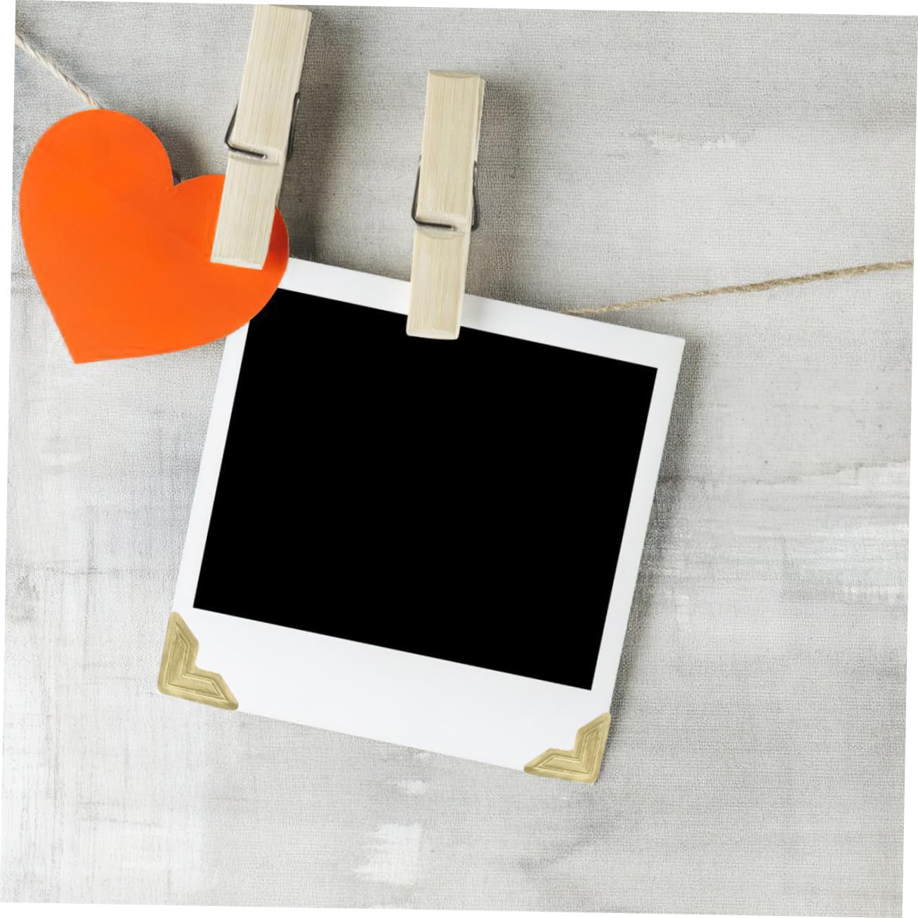 Golden Self Adhesive Photo Mounting Corners for DIY Scrapbooks 10 Sheets