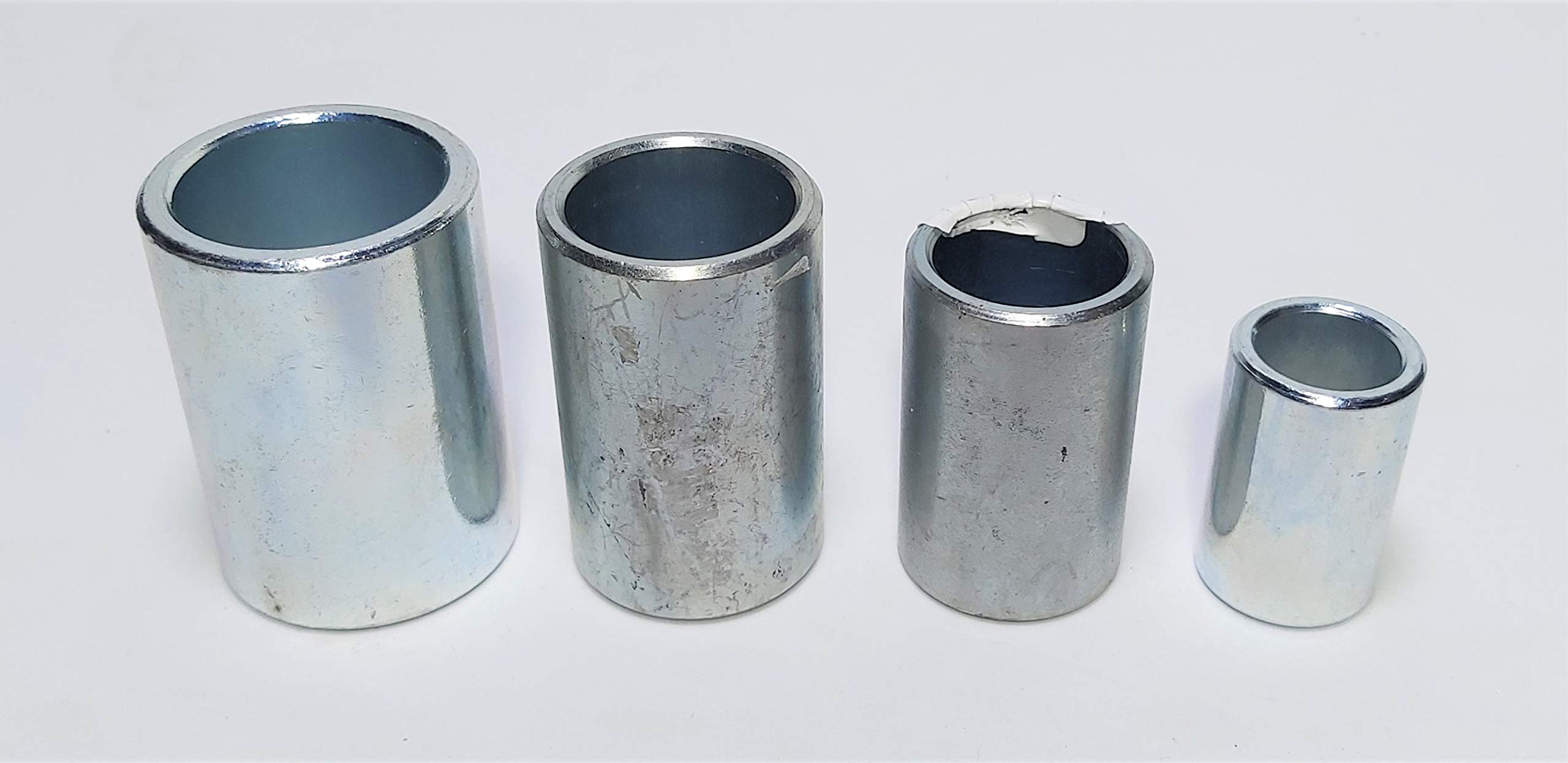 Attacco riduttore bulon trattore da 28 a 22 mm per sfere e bulloni di trattori 2 unità, lunghezza 44 mm, spessore 3 mm, Cat 2/2