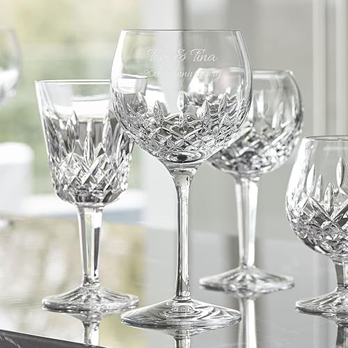 Miniatura 2 de Waterford Lismore Essence - Juego de 2 copas de vino de cristal grabadas personalizadas para vino tinto, blanco o rubor