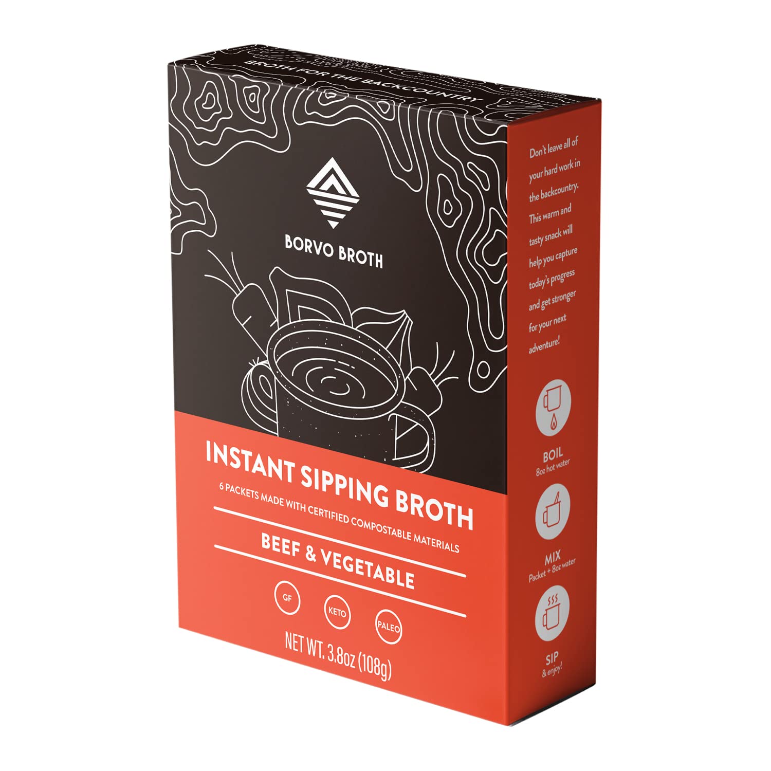 Borvo Broth Instant Bone Broth Packets Bone Broth