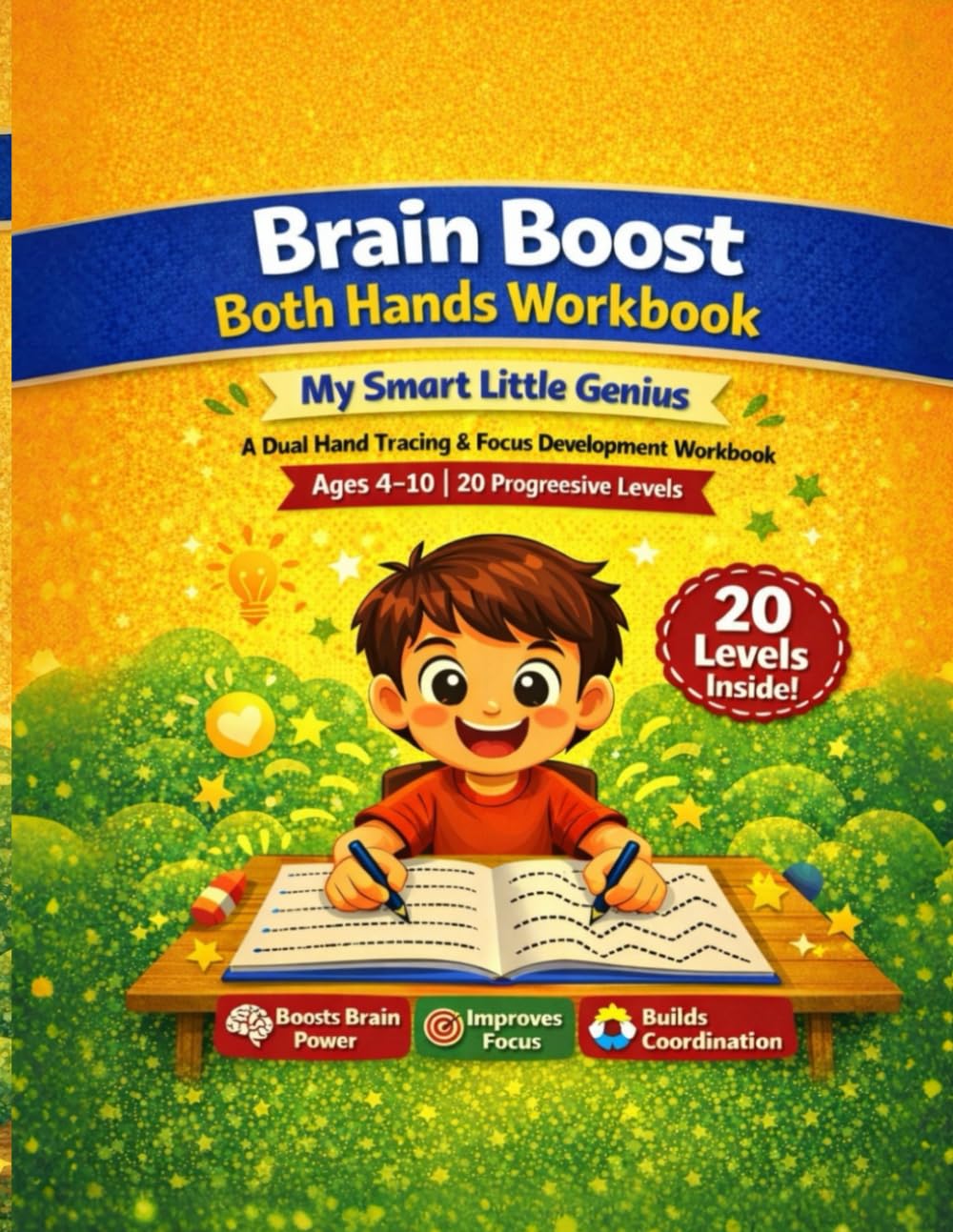 Brain Boost Both Hands Workbook: A 20-Level Dual Hand Brain Development Program for Kids