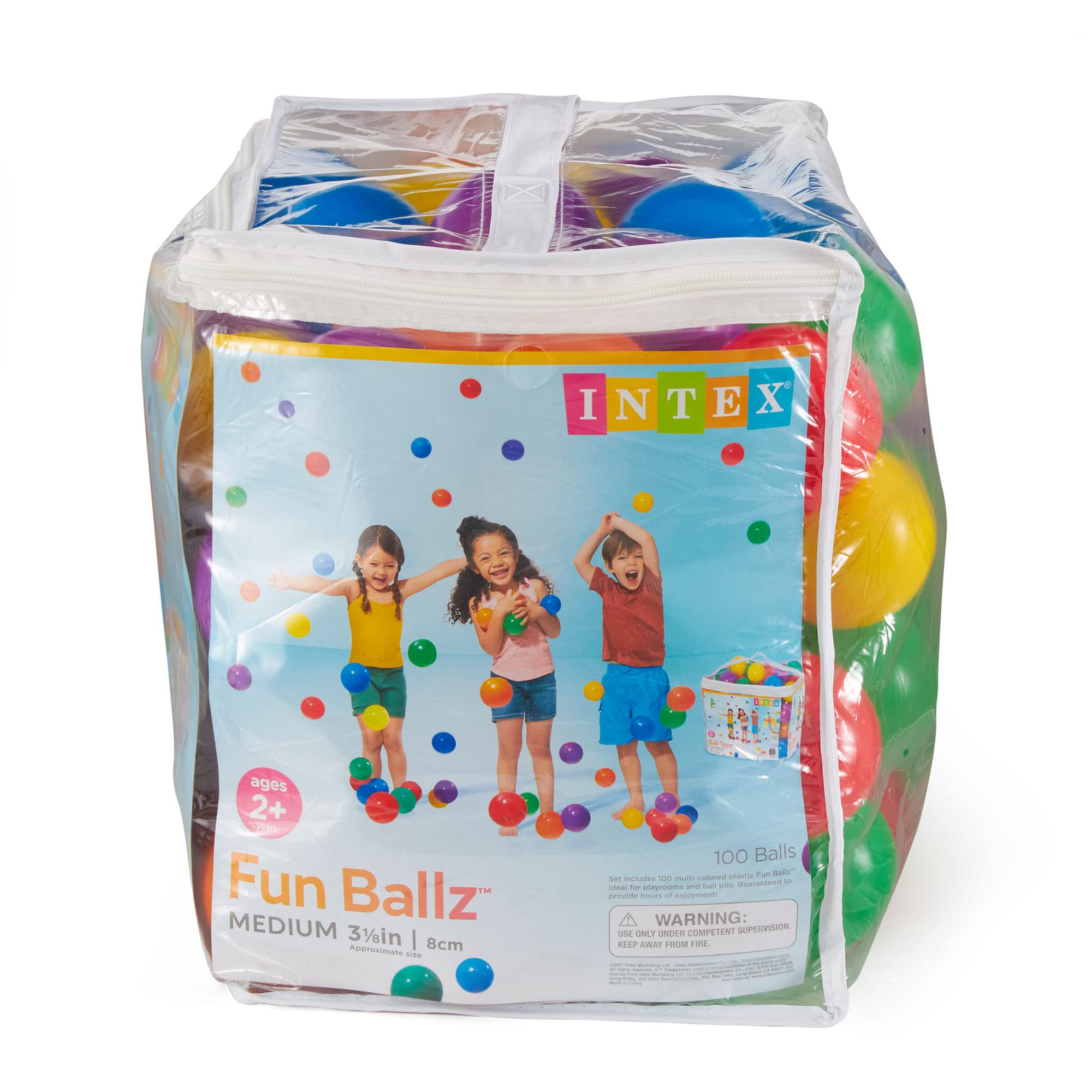 Intex Fun Ballz - Kunststoffbälle - 100 Stück - Ø 8 cm