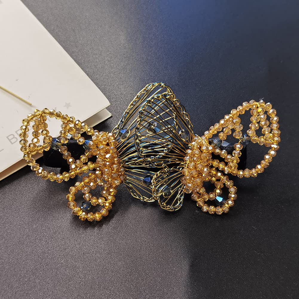 Cristallo strass fermagli per capelli cristallo farfalla fermaglio per capelli forte tenuta fermagli per capelli spessi sottili moda accessori per lo styling dei capelli