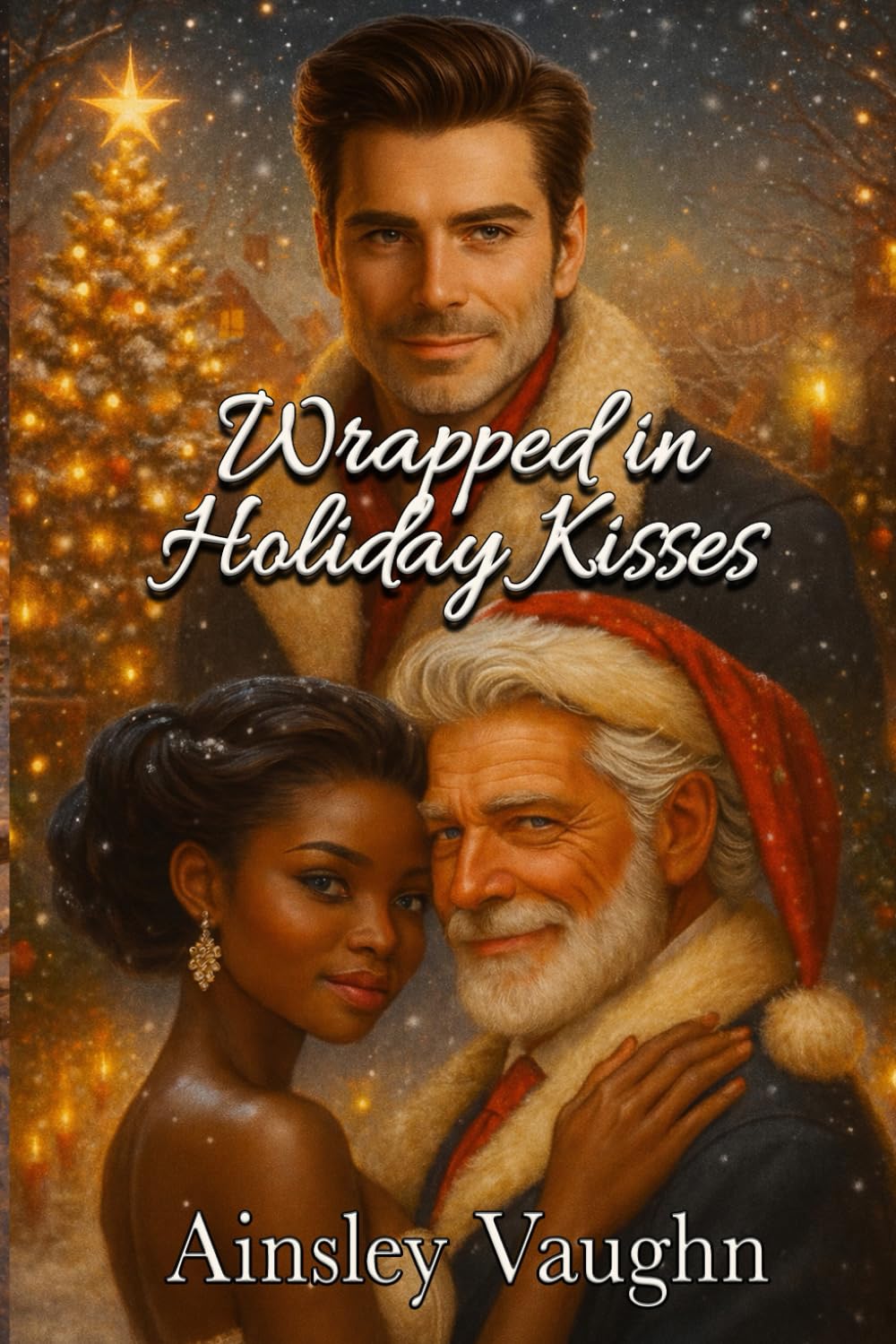 Wrapped in Holiday Kisses: A BWWM Why Choose Small-town Christmas Romance (Amber Lake Holiday Hearts)