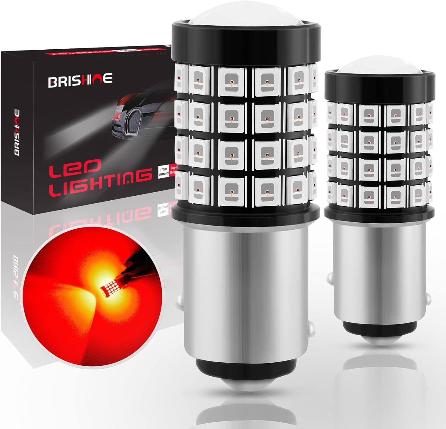 BRISHINE 1157 2057 2357 7528 BAY15D LED Flashing Strobe