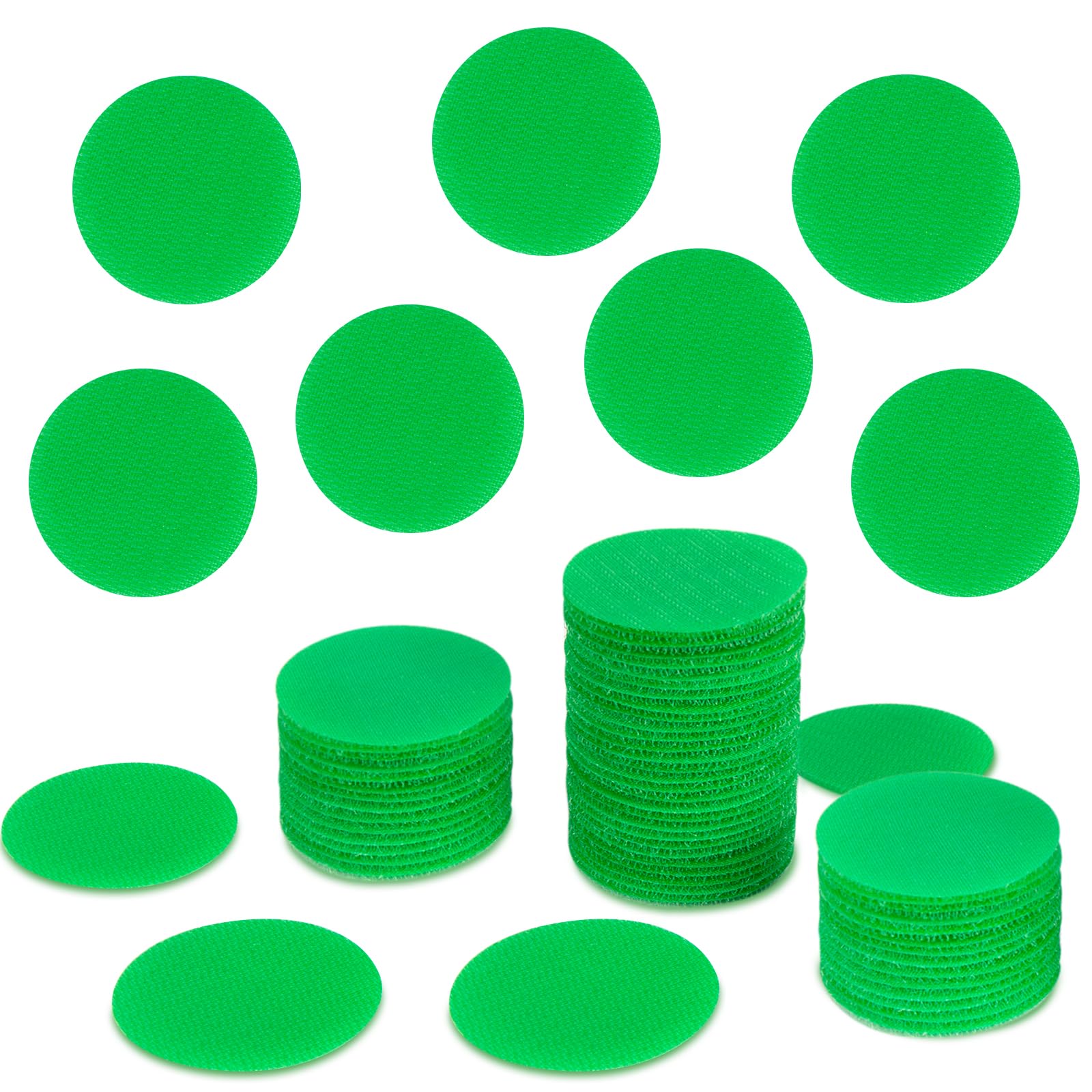 IKAYAS 50 Pcs 2 Inch Green Black Carpet Spot Markers Floor Dots Small Floor Circles Spots for Classroom Decoration Teacher Preshool Kids Supplies