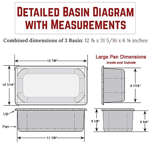 Miniatura 4 de Fregadero de concesión con 3 compartimentos grandes, soporte para camión de comida y remolque