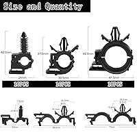 Vista 2 de 180pcs Push Mount Cable Zip Tie with Car Wire Loom Routing Clips,Fastening Cable Clips for Organizing Cables and Cords,Car Clips Contains 7 Sizes