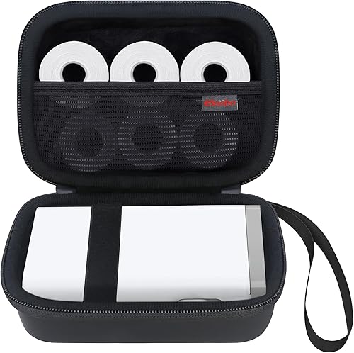 Elonbo Estuche de transporte para máquina etiquetadora INVISEN, mini impresora de etiquetas portátil para impresora térmica, bolsa de viaje, soporte