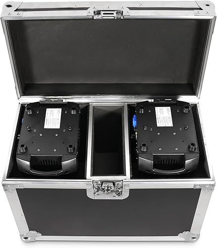 Vista 22 de U`King Luces de cabeza móvil de haz de 150 W, estroboscópico/haz/foco/iluminación de escenario de lavado, 8 gobos y 8 colores con DMX para bodas