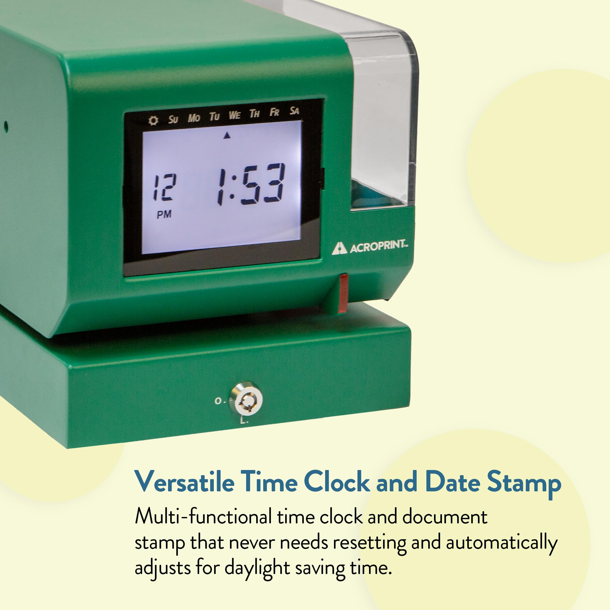 Snapklik.com : Acroprint M150MC4 Heavy-Duty Digital Time Recorder