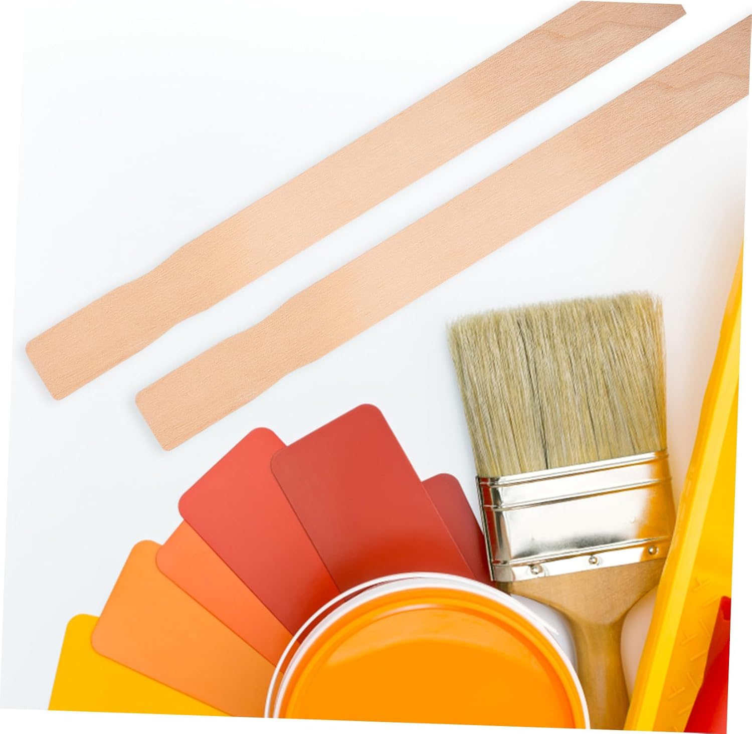 25pcs Birch Wood Paint Stir Sticks for Oil Paint and Compounds