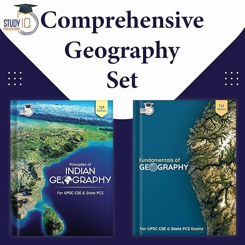 Set Of 2: Fundamentals Of Geography Book for UPSC &amp; Principles Of Indian Geography Book for UPSC (Latest Edition) For UPSC CSE 2023 Prelims &amp; Mains By StudyIQ Publication
