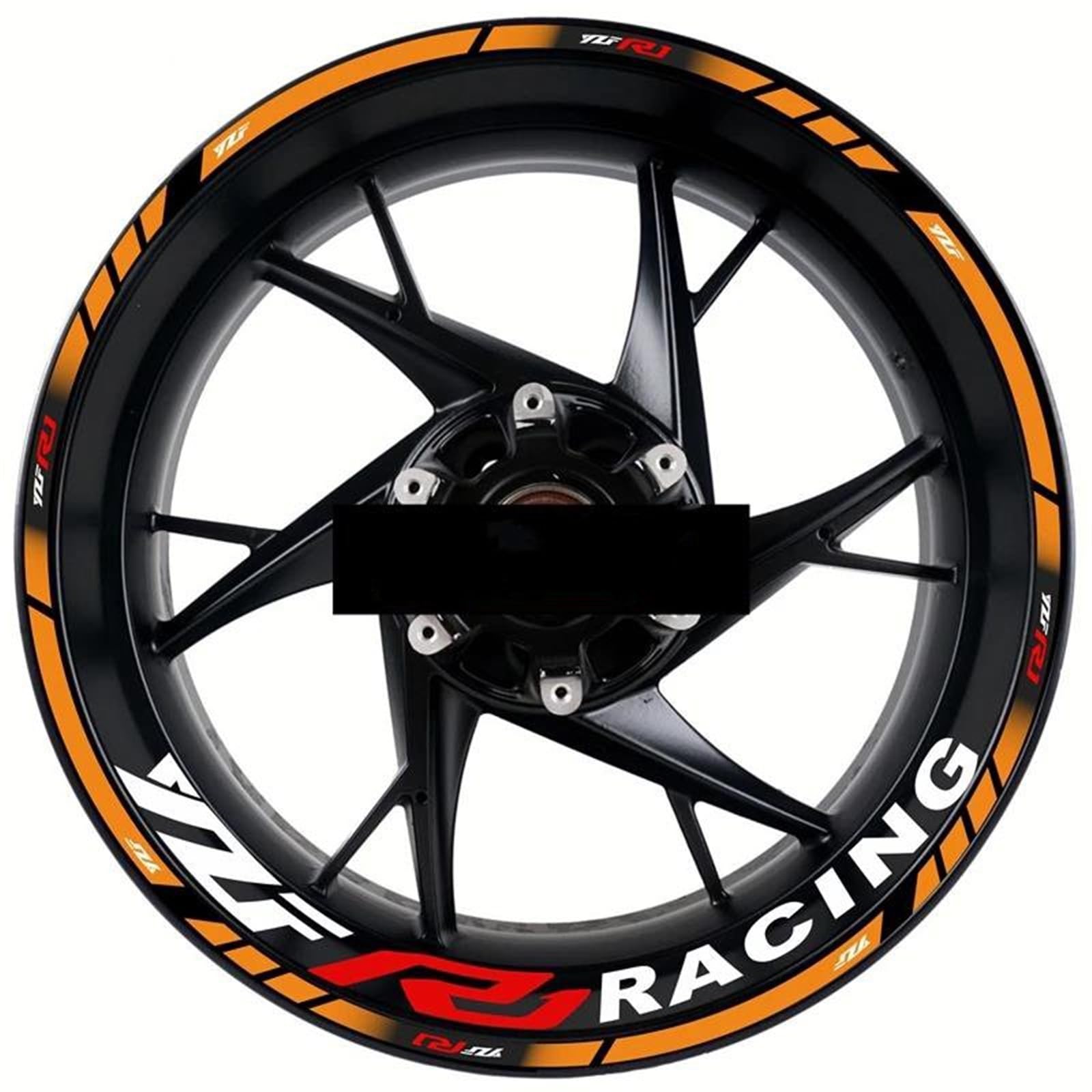 Stickers Motorcycle Accessories Reflective Rim Edge Stripes Wheel Stickers for YZFR1 YZF-R1(Style 9)