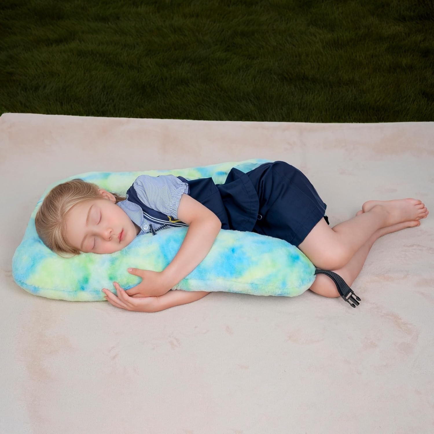 Children Travel Pillow Car Pillow Removable U-Shaped Pillow for Adults to Support Head and Body in The Back Seat of Long Car Trips