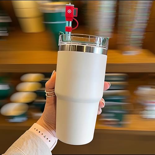 Miniatura 6 de 3 fundas para popotes en 3 tamaños, 0.472 in, Boba de 0.394 in, 0.315 in de silicona de fresa, tapas para vaso ancho de batido, popotes de Starbucks