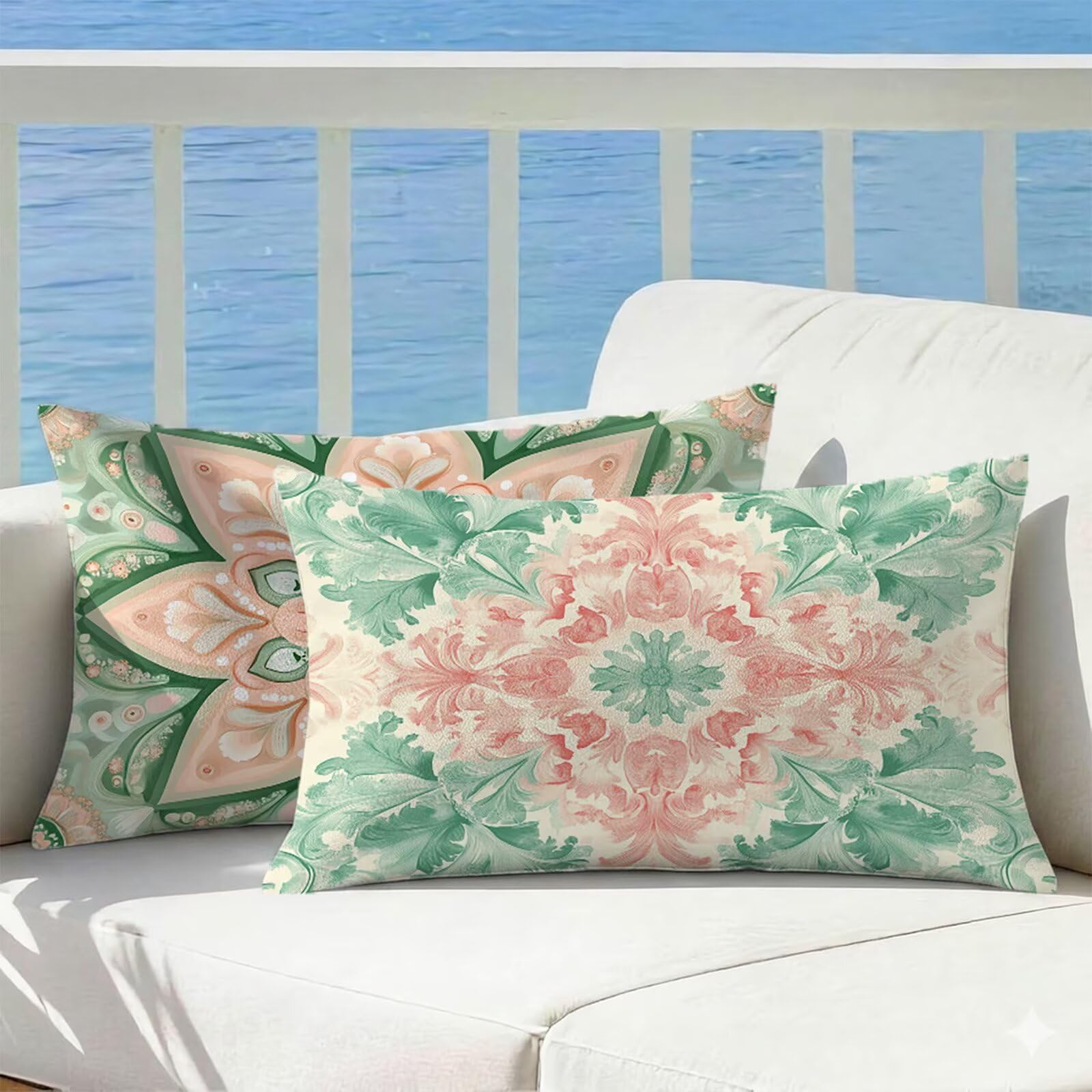 Taie d'oreiller 60x80 lot de 2 lin motif fleur et rose pour créer un cocon de douceur au jardin