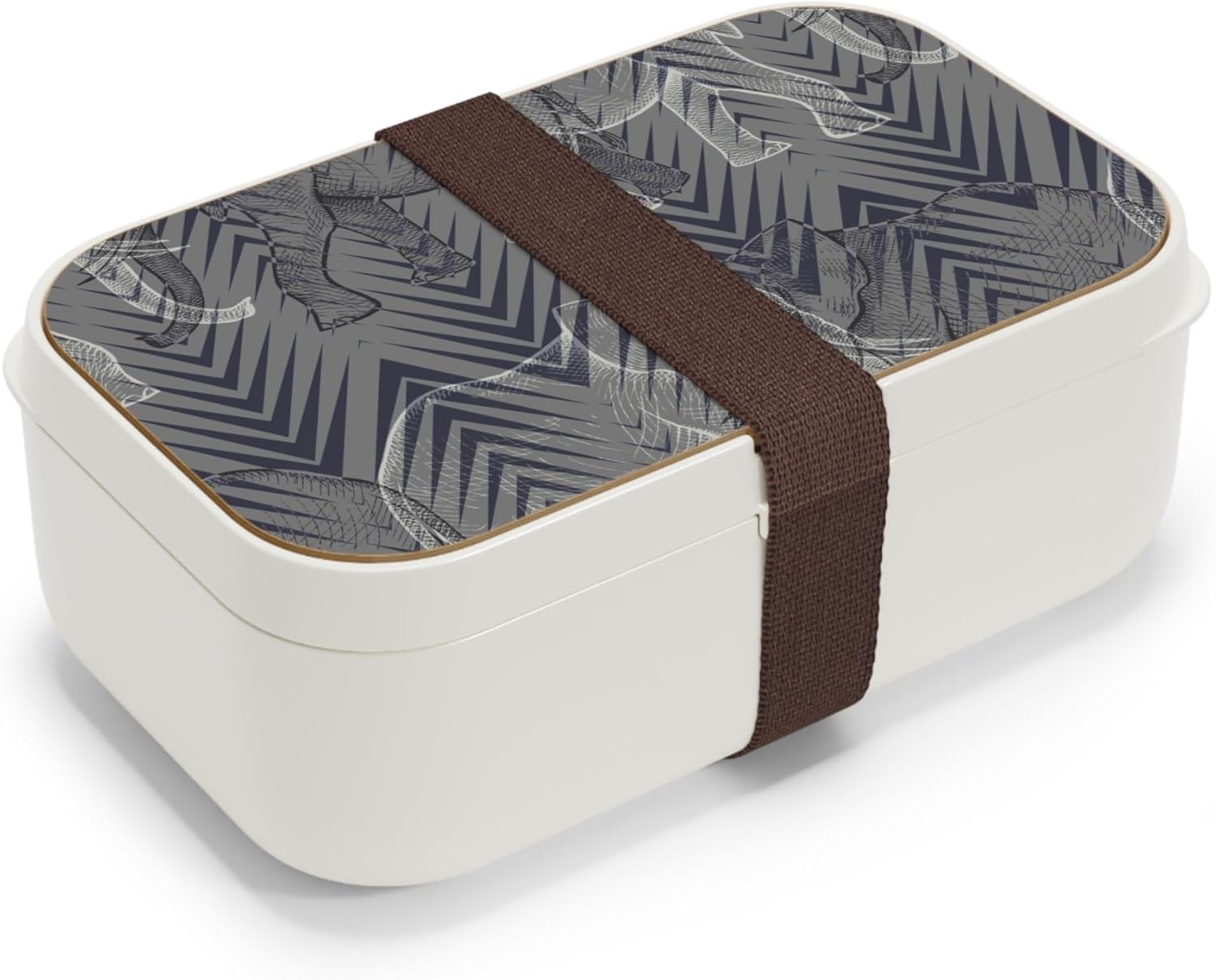 Softcore Interiors The Guardian Bento Box – Leakproof Lunch Box with Wooden Lid & Silicone Tray, Reusable Meal Prep Container for Work, Travel & Food Storage