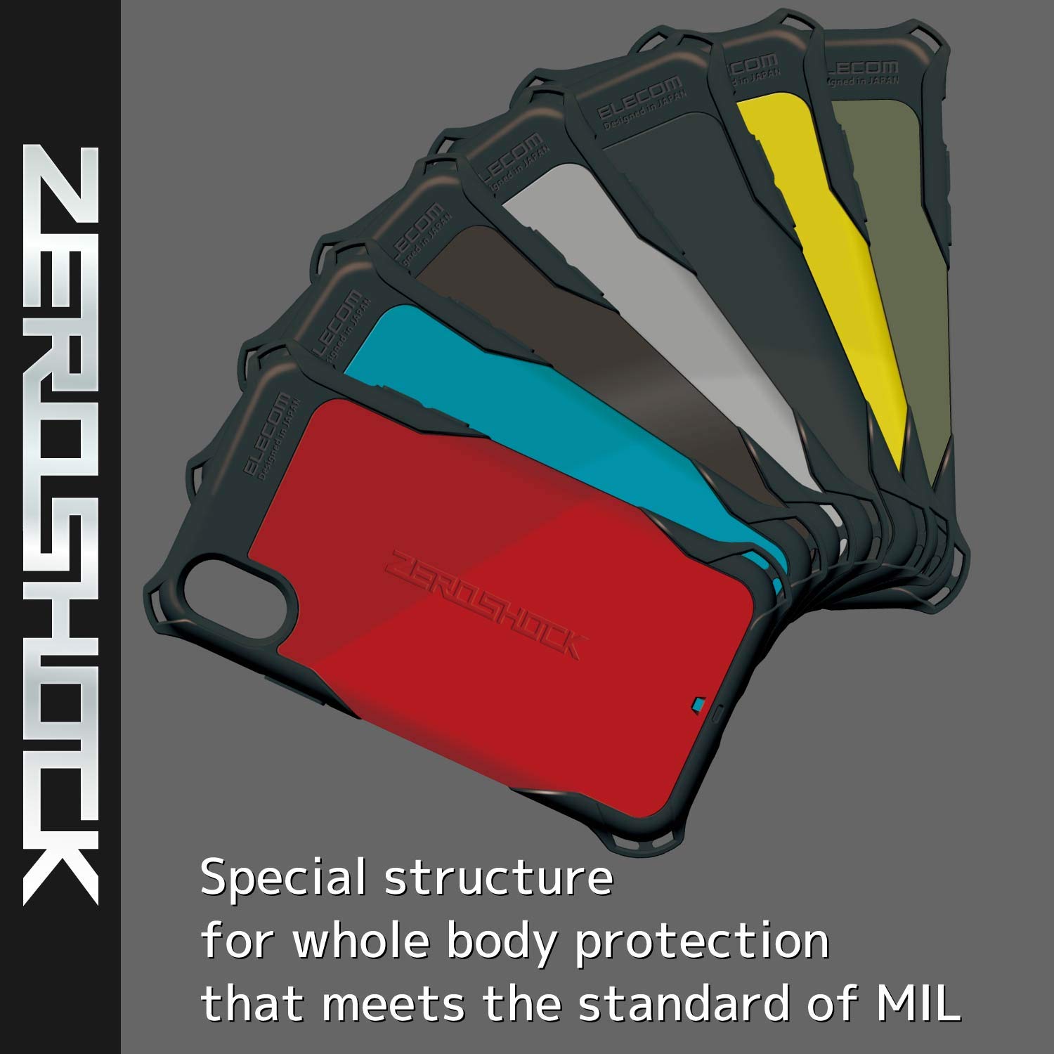 Amazon.com: ELECOM ZEROSHOCK Case, Compatible with iPhone XR