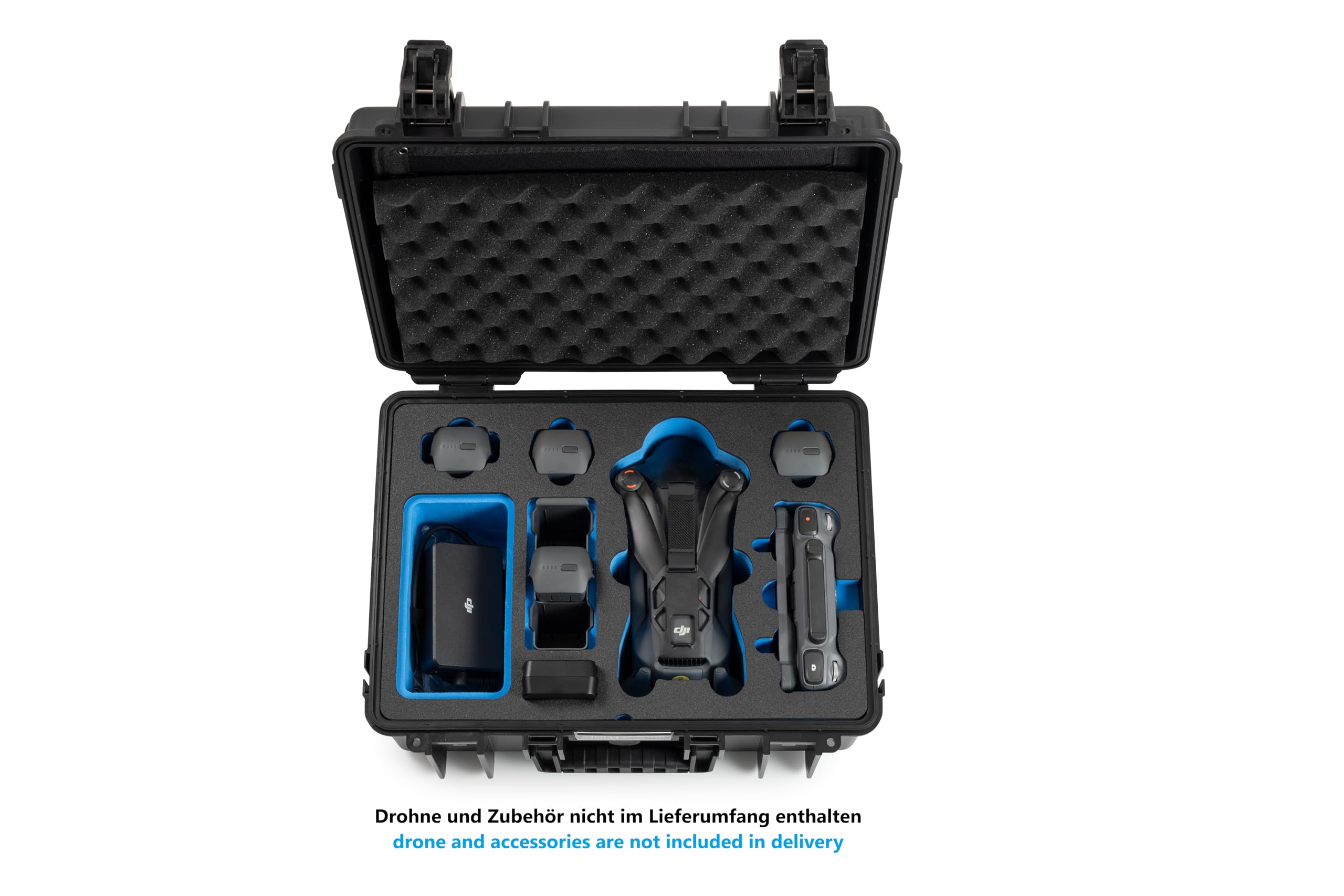 B&W International Mallette de Transport Outdoor 5000 (PP.221) Noire - pour DJI Mavic 4 Pro - Étanche (IP67), Anti-poussière, Anti-Chocs, extrêmement Robuste