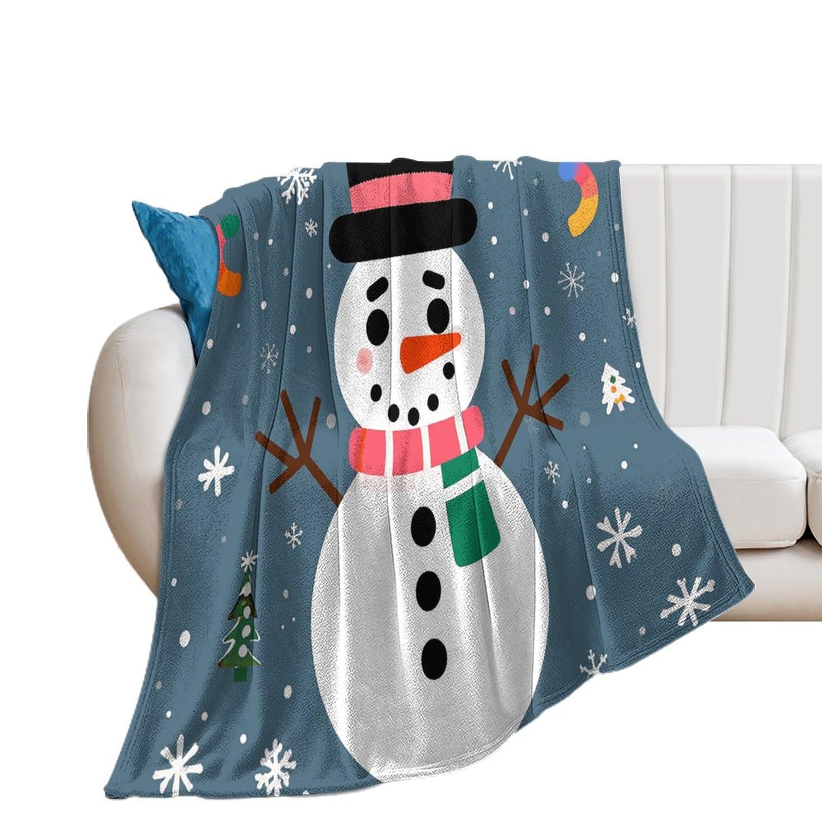 Couverture en flanelle pour canapé-lit douce chaude et cocooning