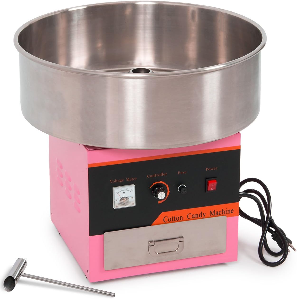 ARKSEN© 1300W Electric Cotton Candy Machine, Sugar Floss Maker, Carnival Commercial
