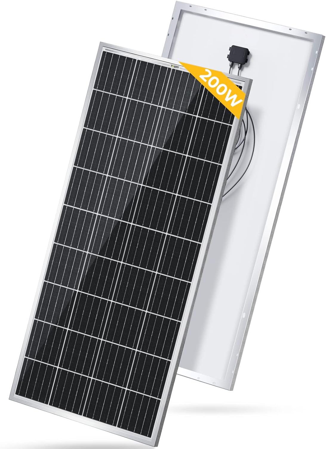 BougeRV Panel solar de 200 vatios 5BB mono celda A 22 de alta