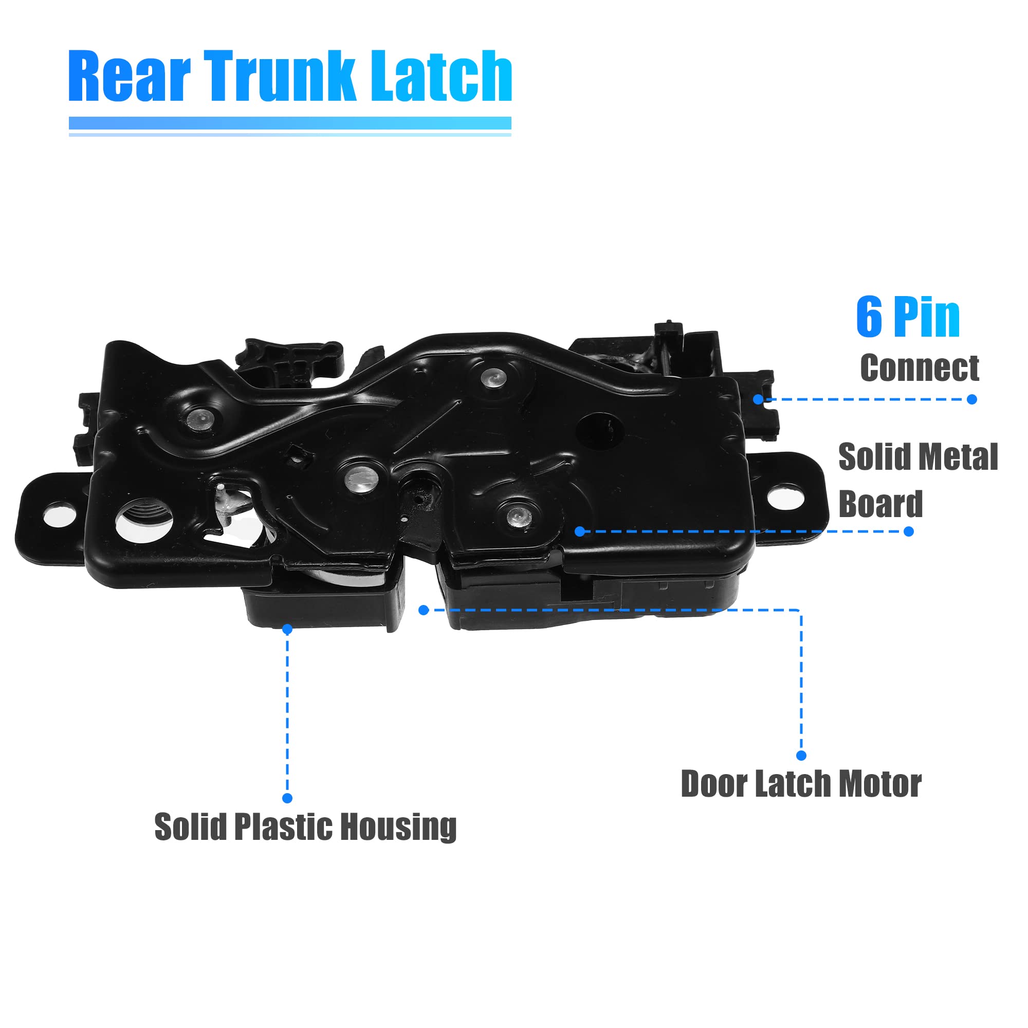 X AUTOHAUX 51247357112 Rear Trunk Tailgate Door Lock Latch