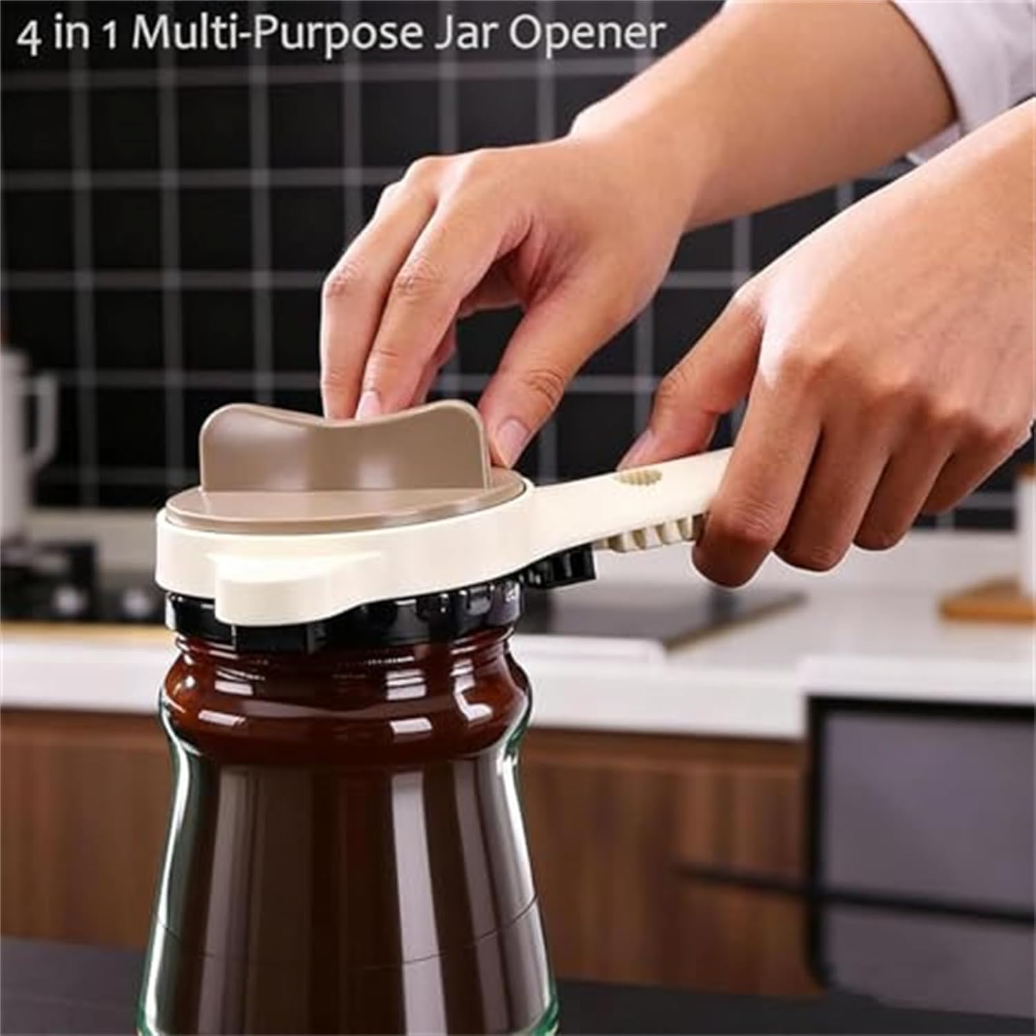 4 in 1 Multi-purpose Jar Opener, Multifunctional Retractable Bottle Opener, Adjustable Three Claw Bottle Opener with Non Slip Teeth, For Bottle Openers for Seniors, Jars Bottles (3pcs)