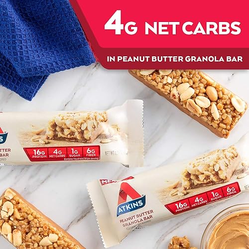 Miniatura 17 de Barra masticable de nueces y caramelo Atkins Endulge Treat, 10 barras