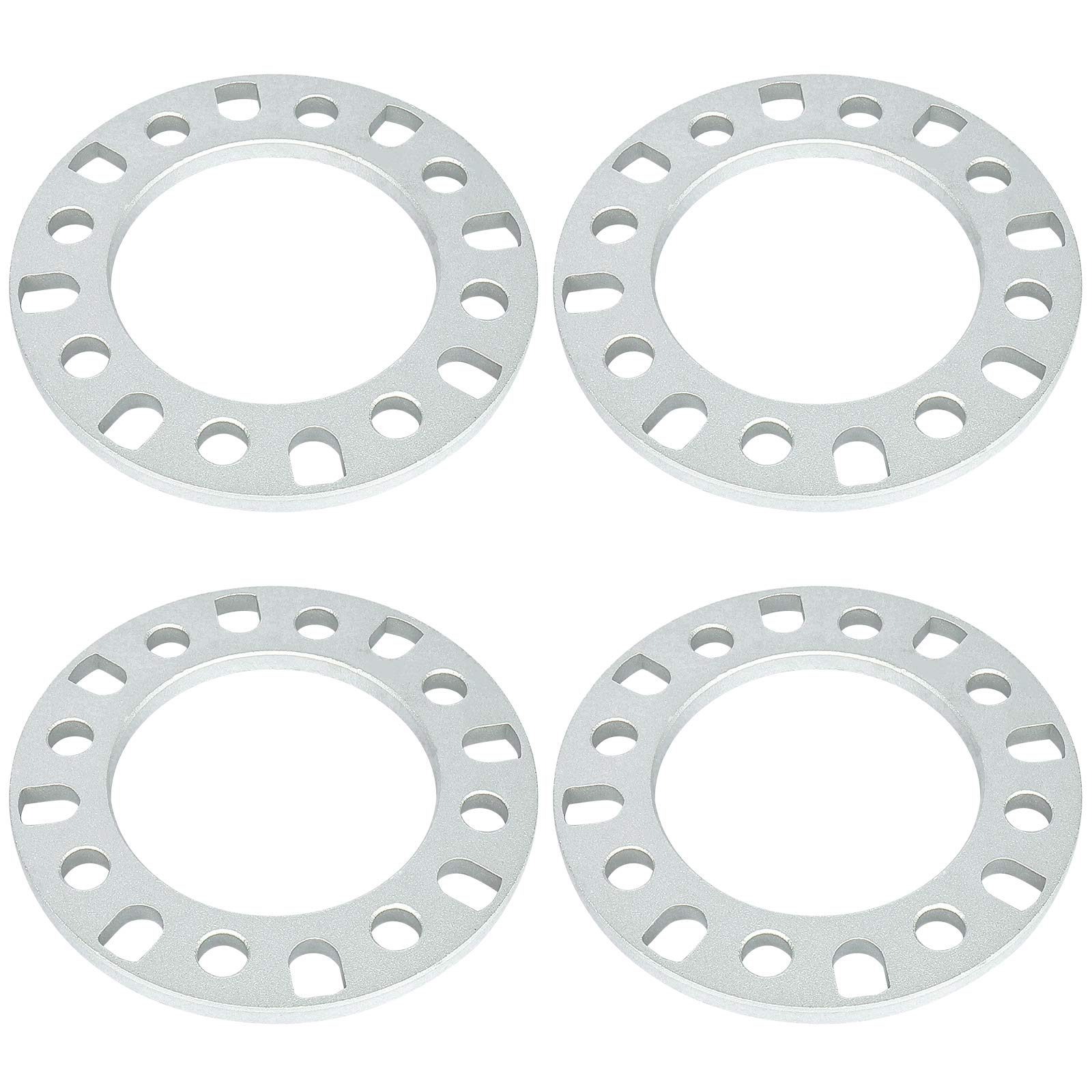 IRONTEKWheel Spacers 1/2" (12mm) Thickness (ID:126mm OD:208mm) for Ford 8x6.5 & 8x170mm for Chevy/GMC 8x6.5 & 8x180mm for Dodge 8x6.5 for Ram 8x6.5 4PCS