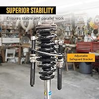 Vista 4 de EWK Juego de 3 compresores de resorte helicoidal de alta resistencia Macpherson Strut Spring Compressor Set con mordazas de seguridad y soporte