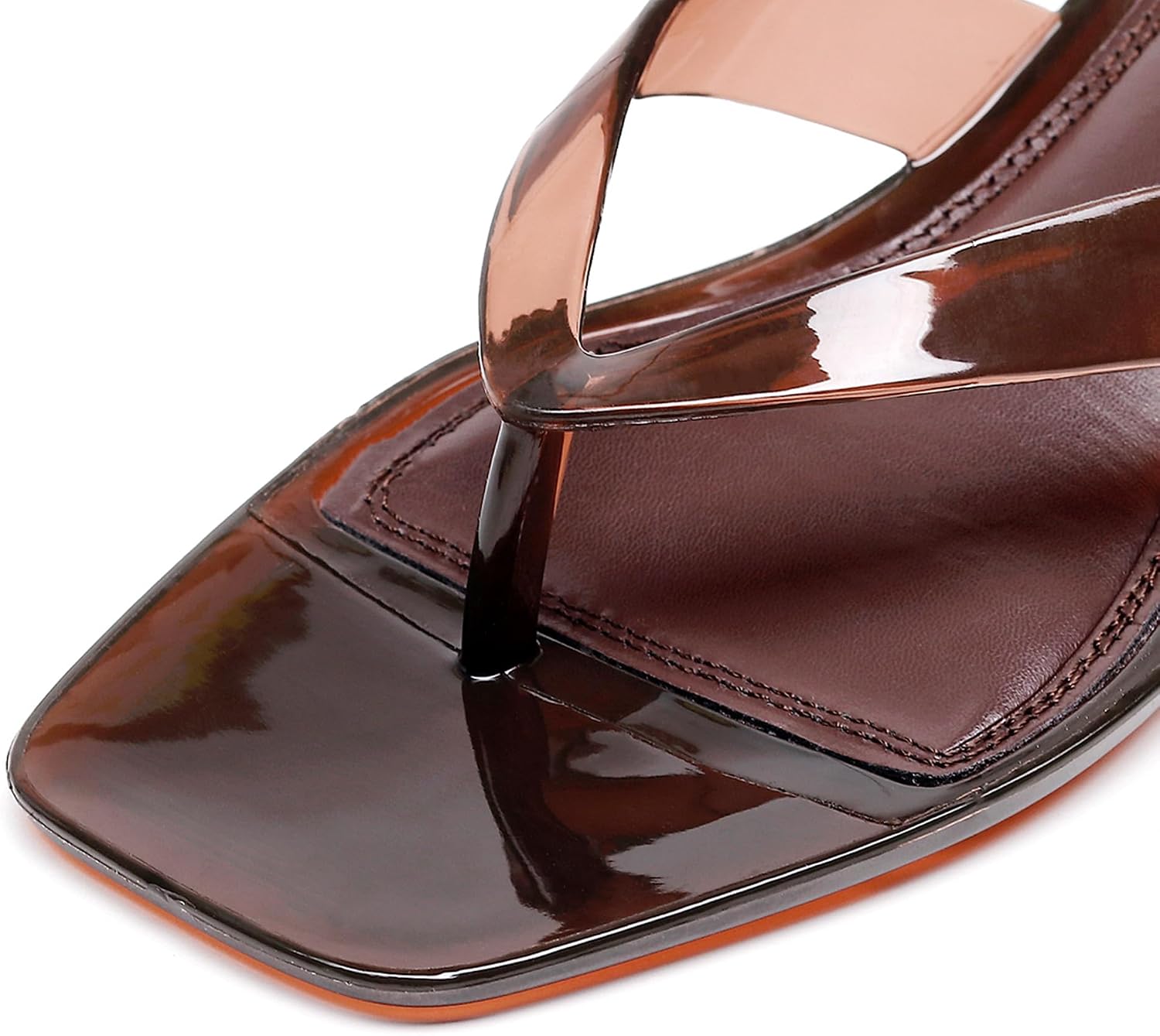 Women Kitten Heeled Sandals Waterproof Thong Flip Flops Memory Foam Comfort Insole Summer Quick Dry Casual Pool Beach Shoes