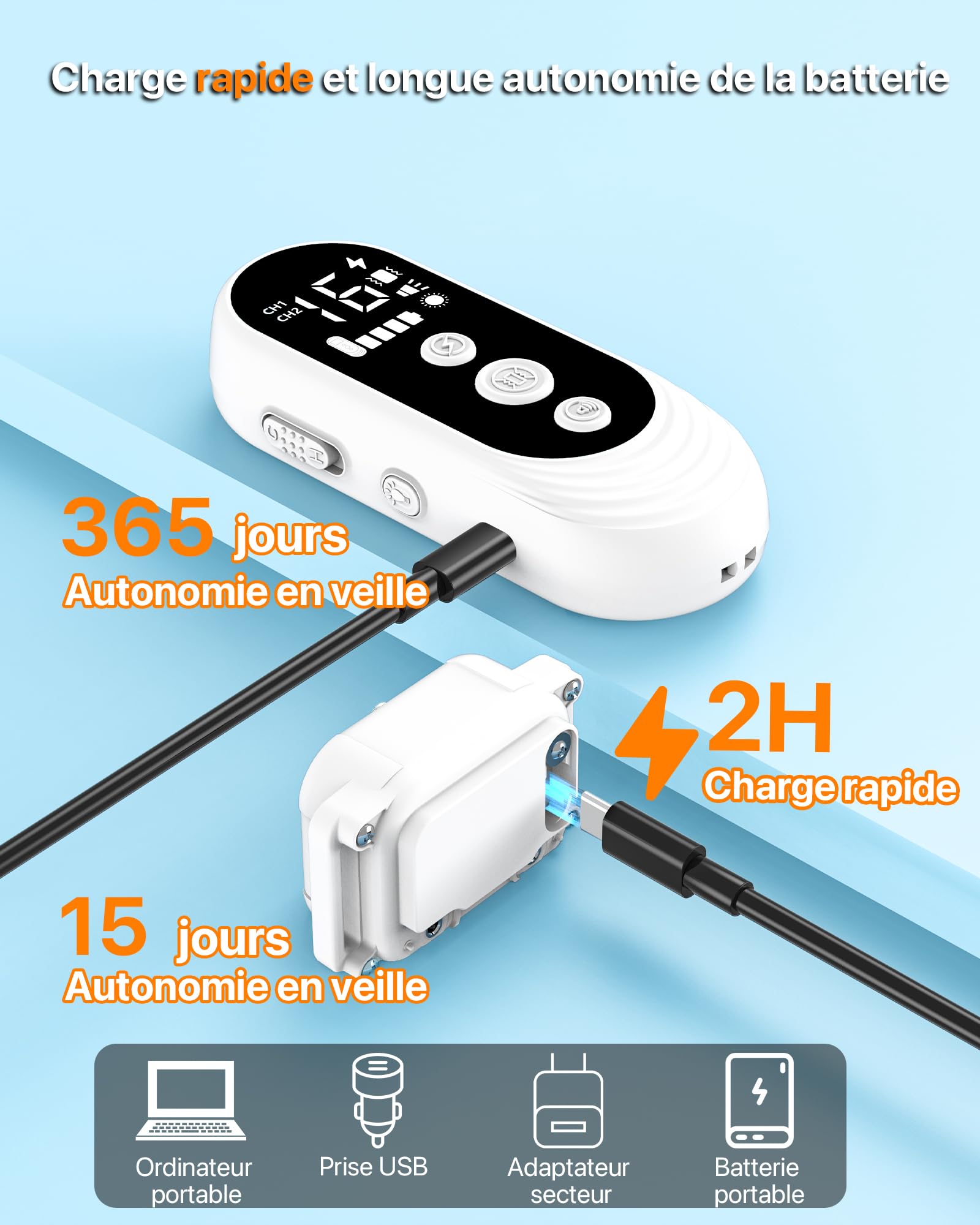 Collier De Dressage pour Chien,Collier Electrique pour Chien Portée de 3km,Mode Lumière Nocturne,1-50 Niveaux d’Entraînement, BIP Vibration Choc, Adapté à Tous Les Chiens,Étanche Rechargeable