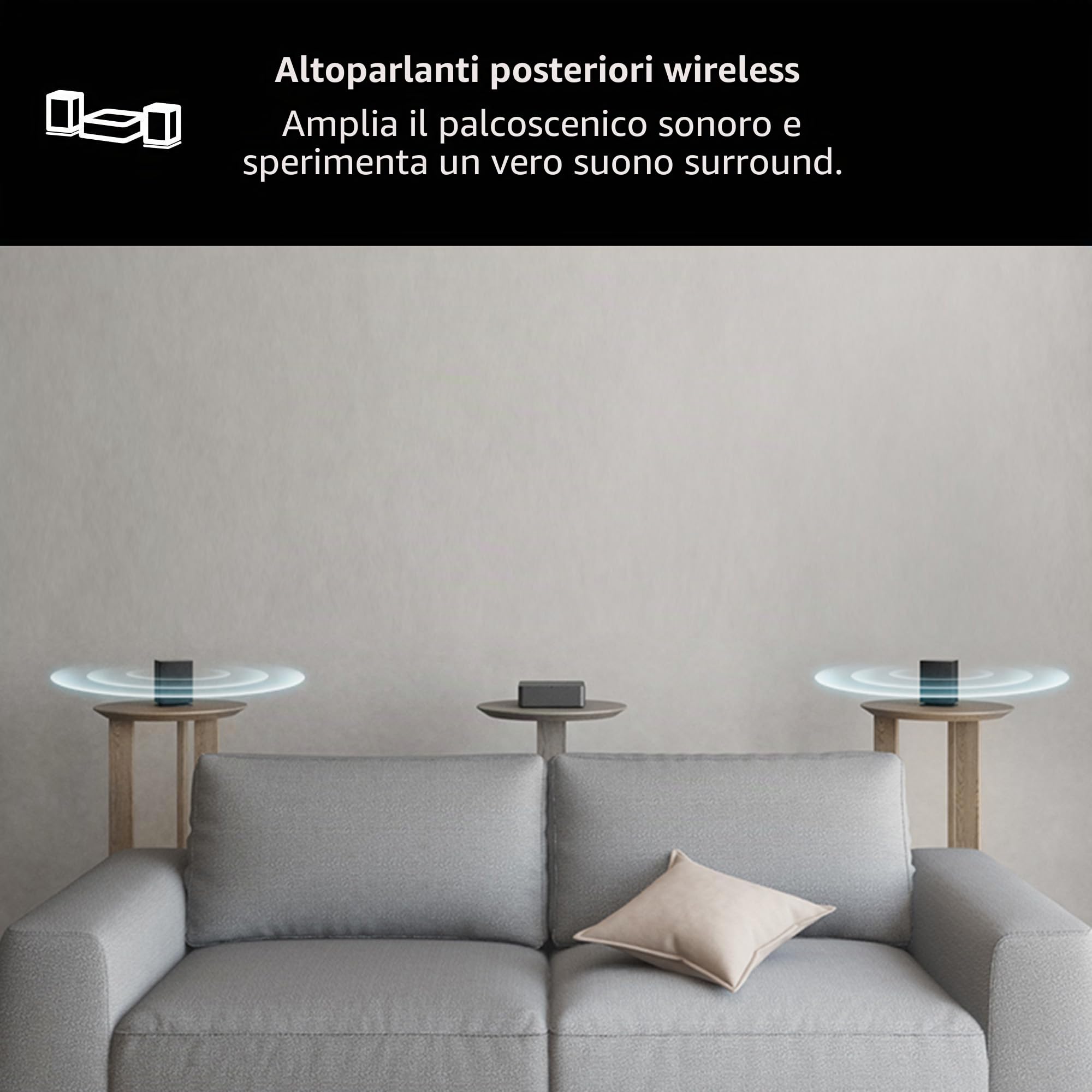 LG SQC4R - Barra audio intelligente, 220 W, Dolby Digital, compatibile con LPCM, Equalizzatore di Bassi, 4.1 Canali, Nero