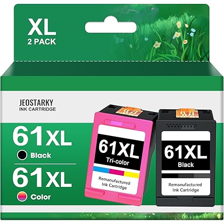 HP DeskJet 2541 Printer 61XL Ink Cartridge Combo Pack